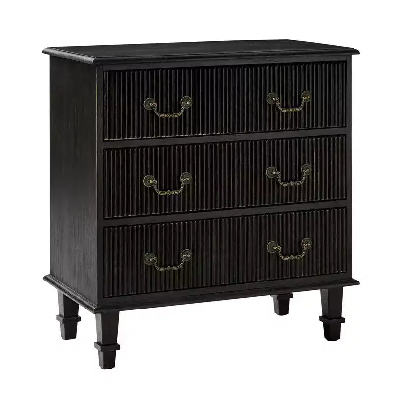 Nightstand with a pull-out tray featuring a built-in charging station