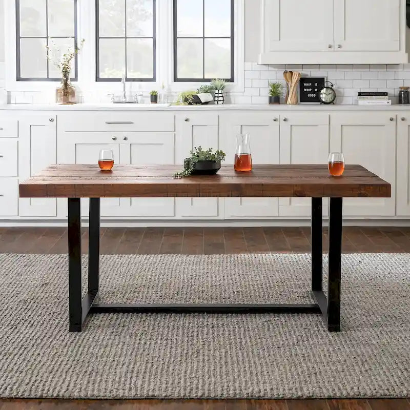 Solid pine dining table