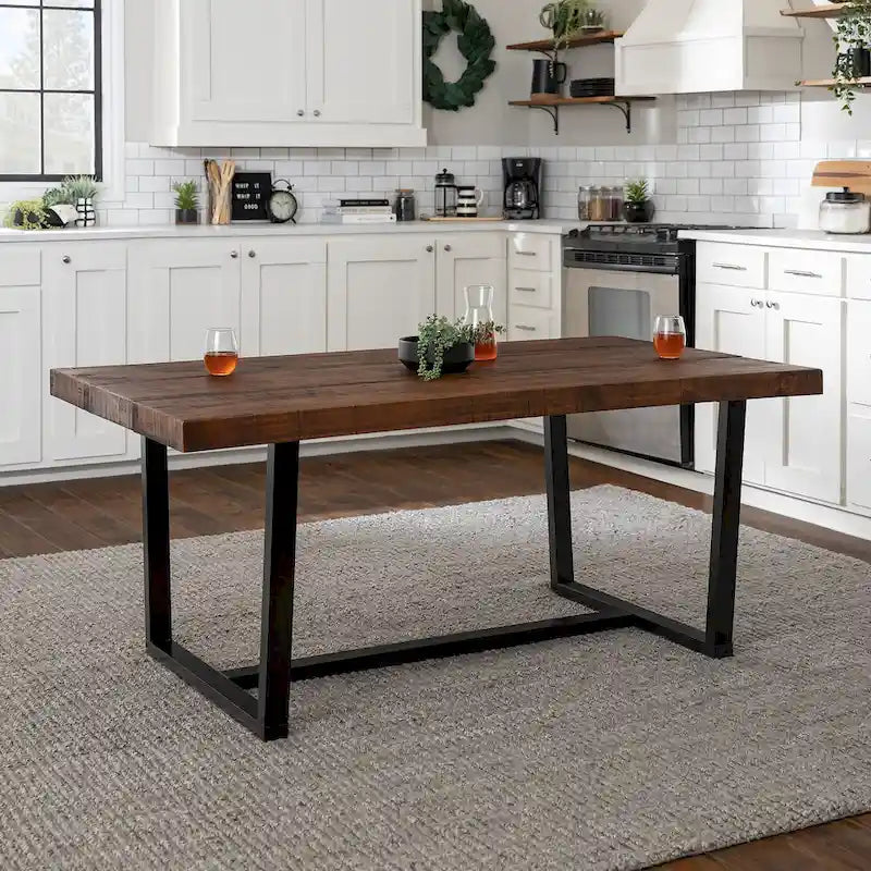 Solid pine dining table