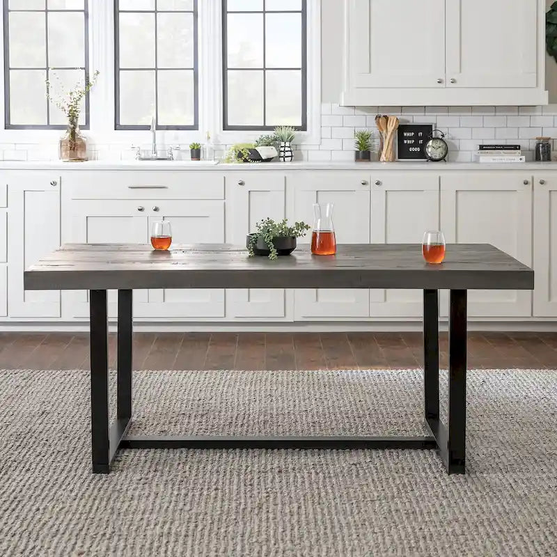 Solid pine dining table