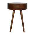 Solid wood nightstand with a single drawer