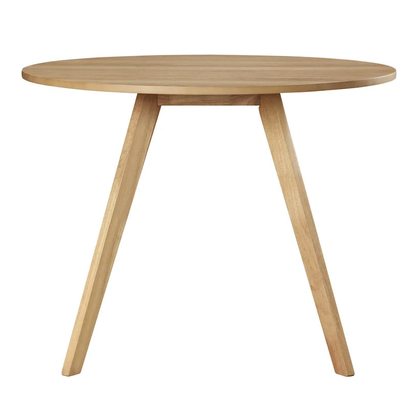Solid wood round dining table