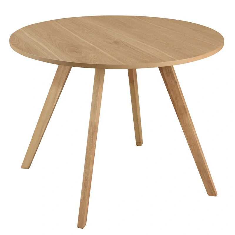 Solid wood round dining table