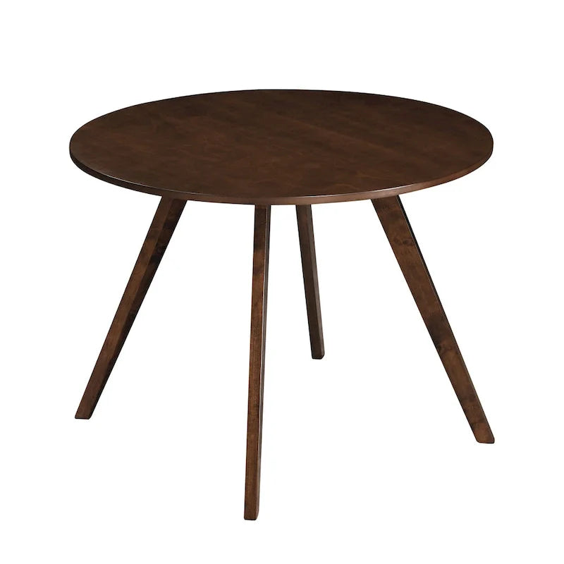 Solid wood round dining table