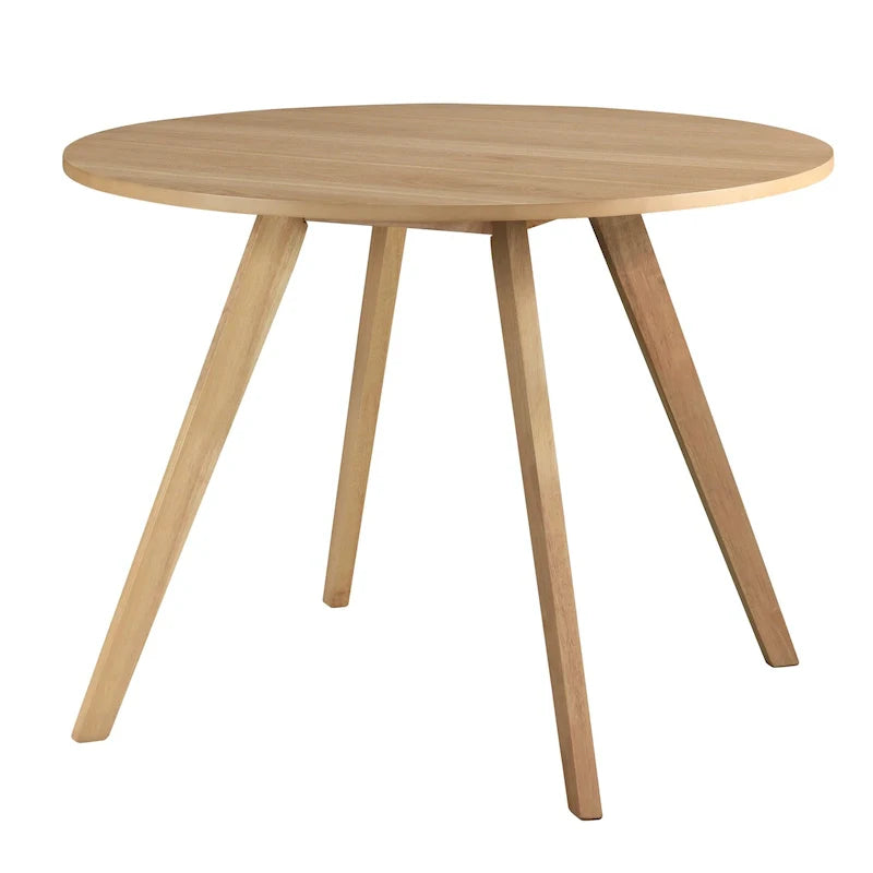 Solid wood round dining table
