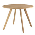 Solid wood round dining table