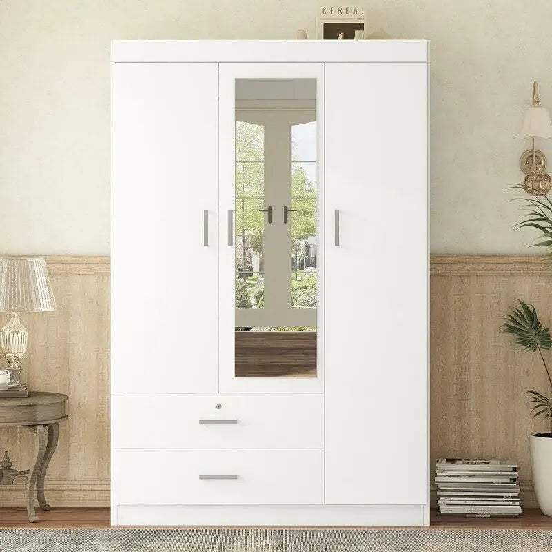 Three-door wardrobe