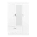 Three-door wardrobe