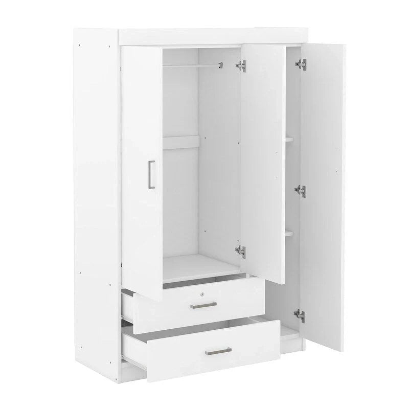 Three-door wardrobe