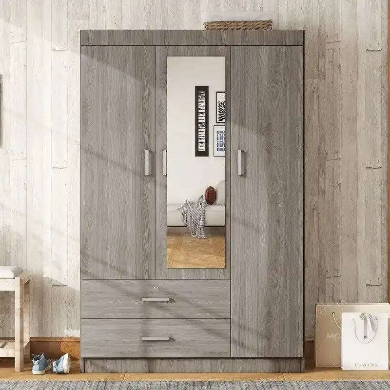 Three-door wardrobe