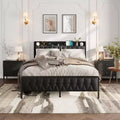 Tufted Faux Leather Upholstered Bed