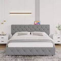 Upholstered Platform Bed for Two
