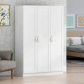 White two-door wardrobe