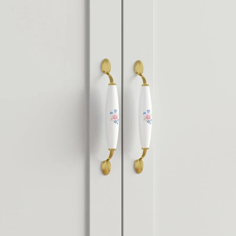White two-door wardrobe