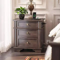 Wooden nightstand with charging function